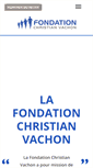 Mobile Screenshot of fondationchristianvachon.com