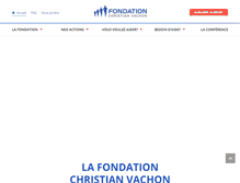 Tablet Screenshot of fondationchristianvachon.com
